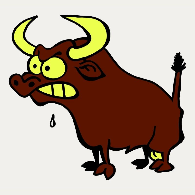Wütender Stier