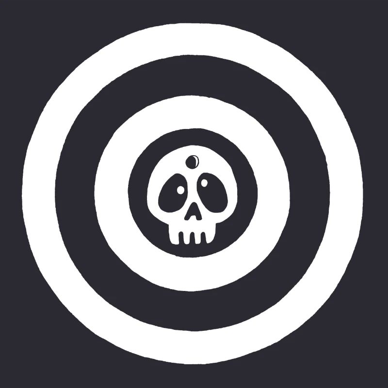 White target skull