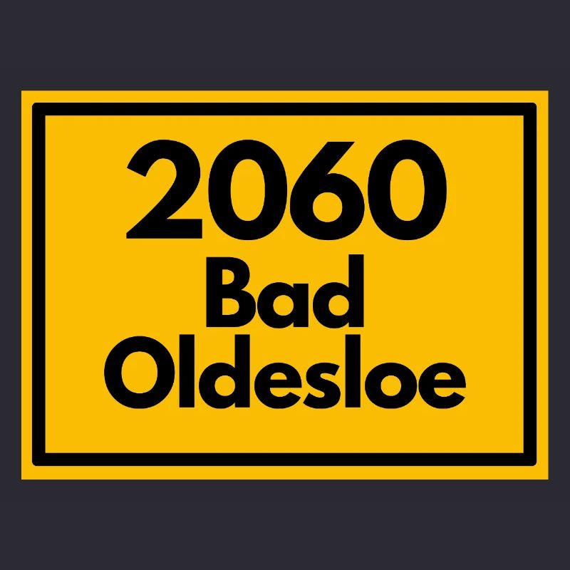 Town sign - then old zip code 2060 BAD OLDESLOE