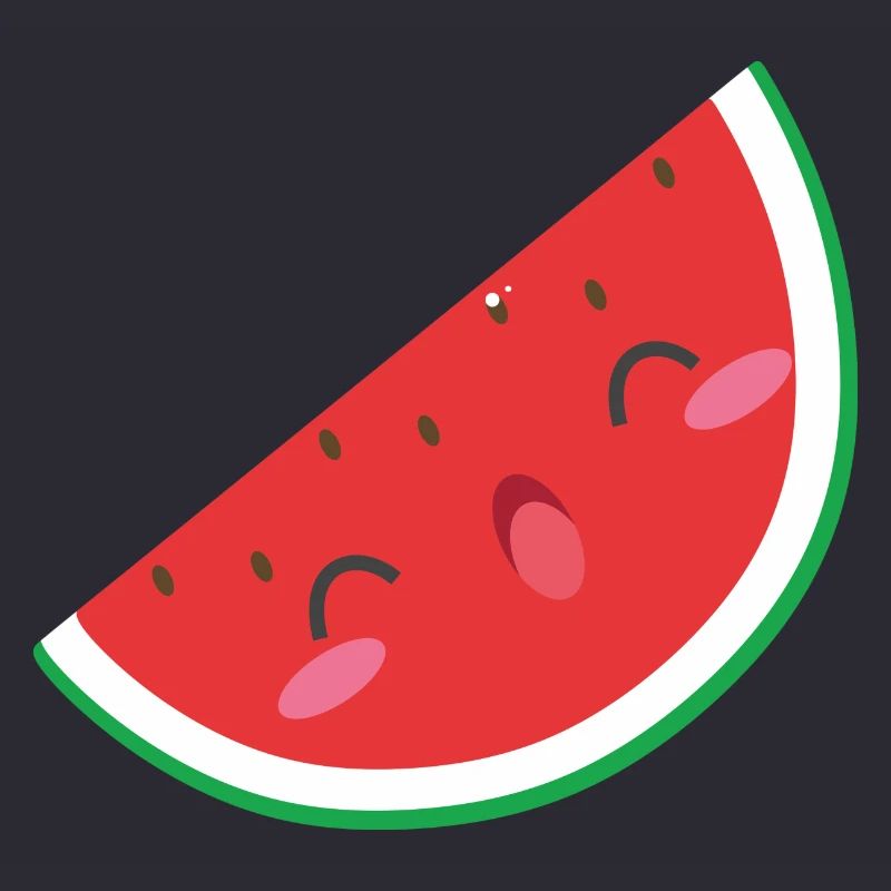 melon d'eau douce - pastèque douce avec le sourire
