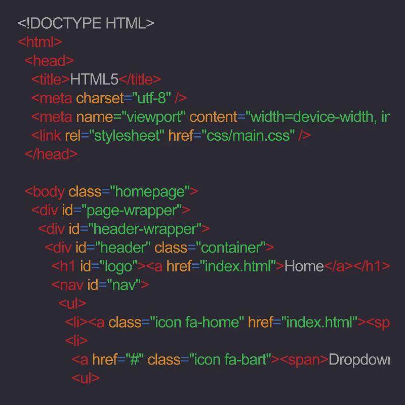 HTML5 code