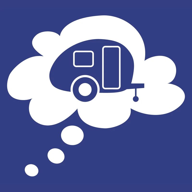 Caravan Cloud Speech Bubble Camping Caravan Fan