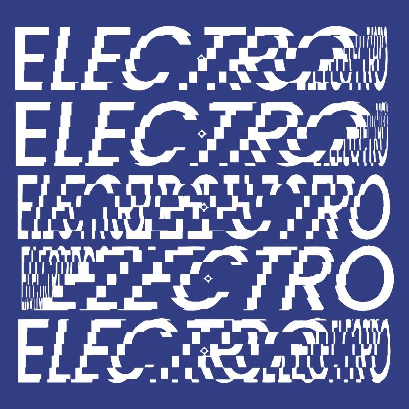 Glitch Electro Typography