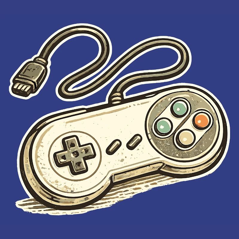 Retro Game Controller Graphics