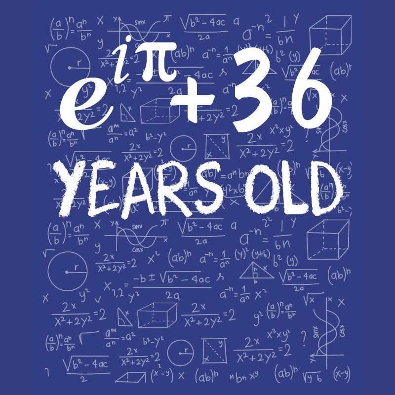 35th birthday 35 years Euler Identity math gift