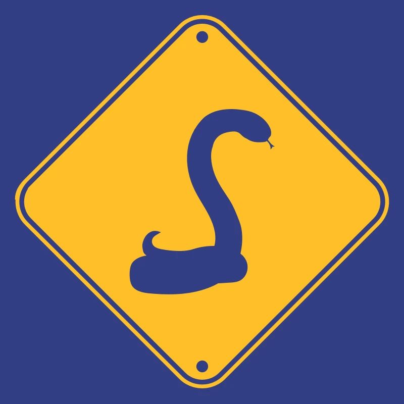 warning blindfold snake caution caution h