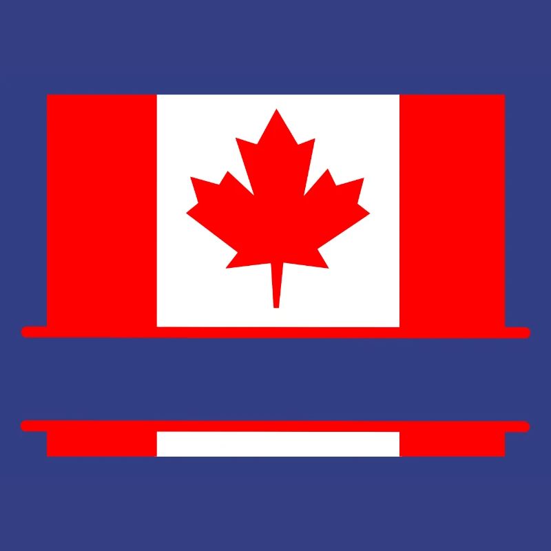 Drapeau du Canada avec un espace de la feuille d’érable pour le texte