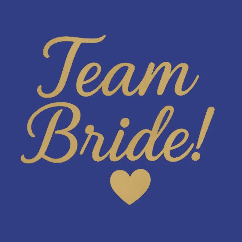 Conception de script d’or de l’équipe Bride. Mariage