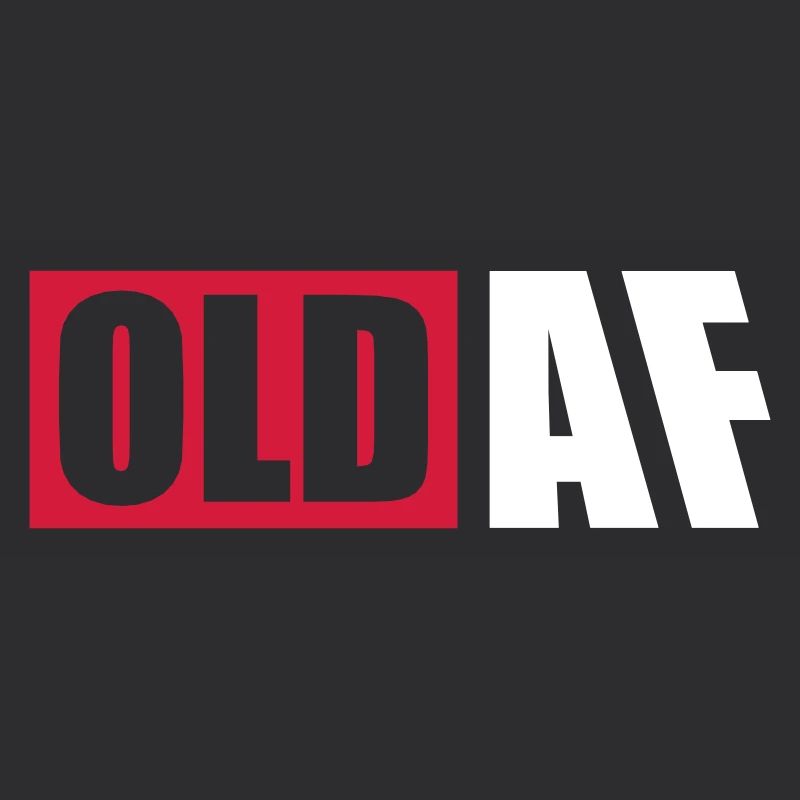 old AF Text Logo