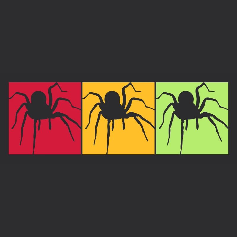 colors squares pattern colorful spider of