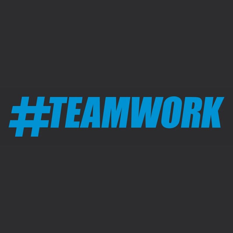 Bleu hashtag Teamwork Logo Design Crew Amis Gru
