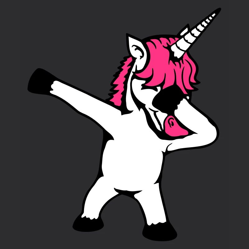 Einhorn Dabbing Dab Tanz Party Pose Geste Lustig