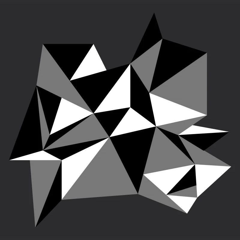 forme modèle triangles conception origami cool papier 3c