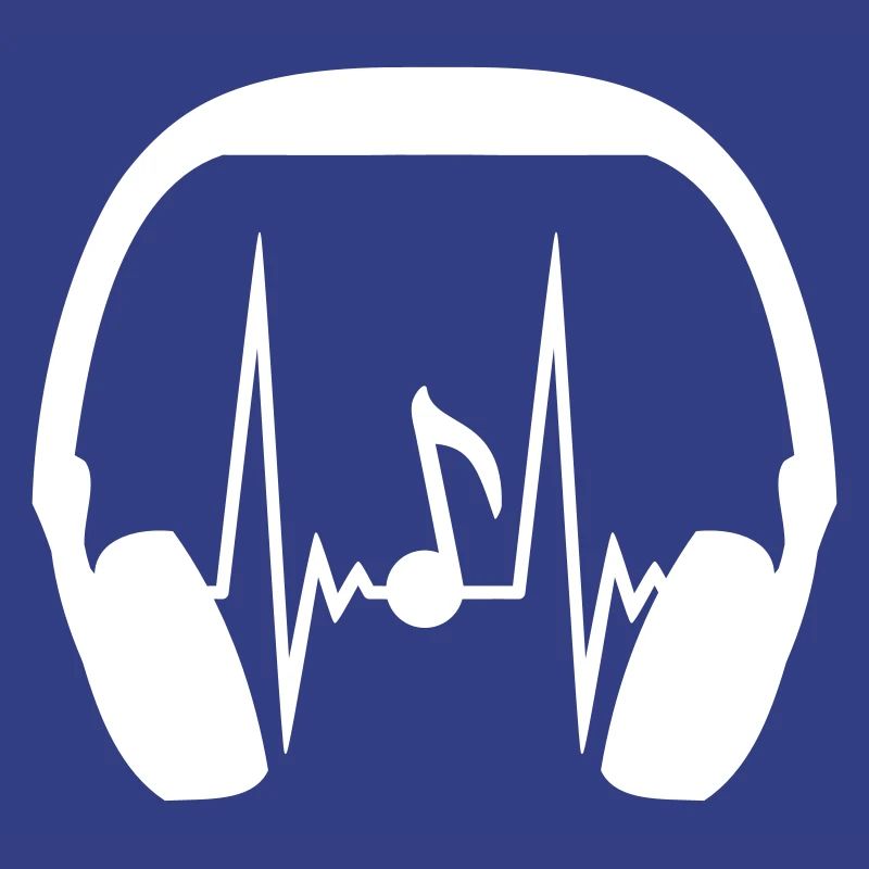 Kopfhörer Note Musiknote Puls Frequenz Herzschlag