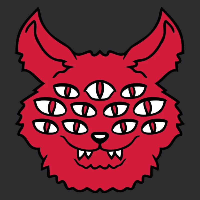 Cat Demon Many Eyes Devil Hell Evil Monster