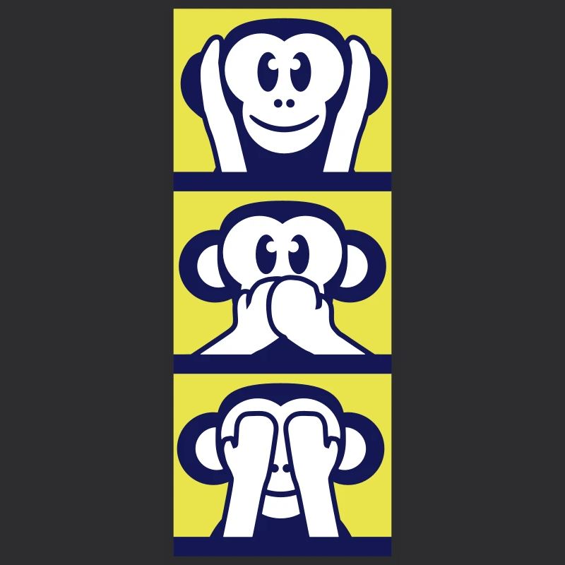 3 singes sages n’entendent rien dire voir s’amuser avec les singes