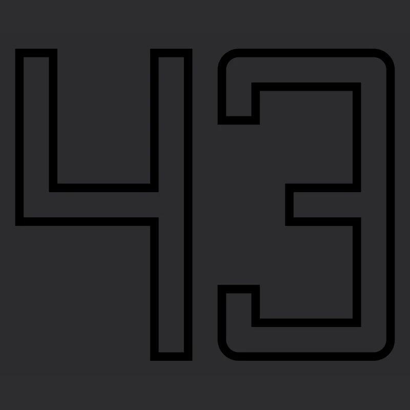 Number 43 (University Style)