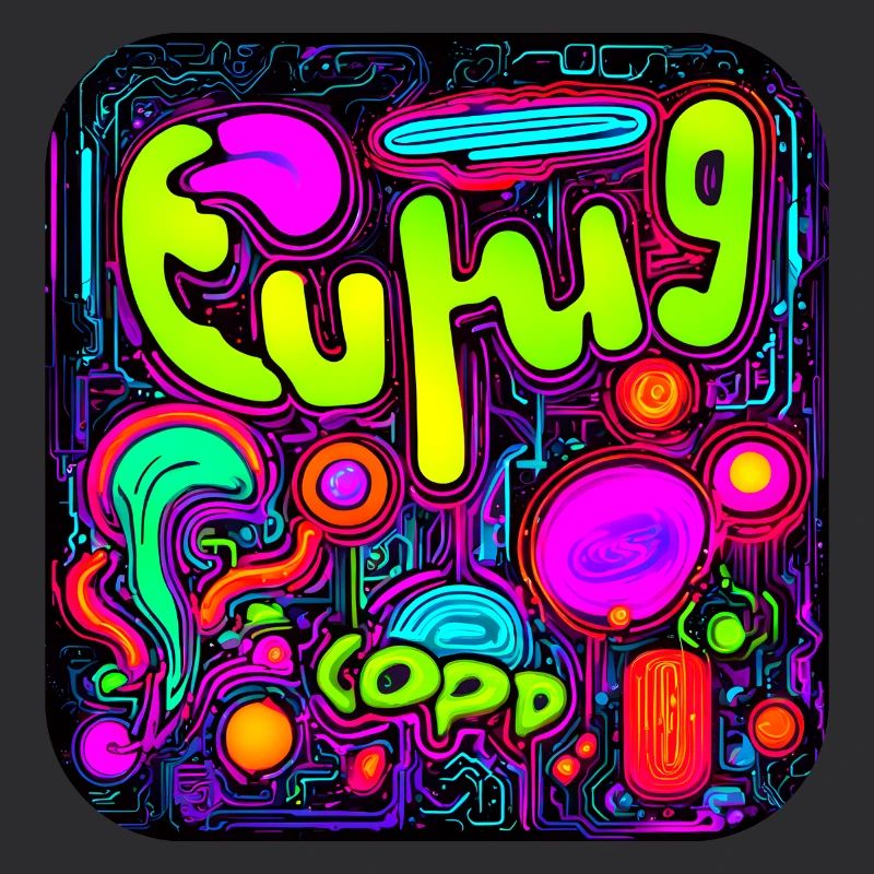 Neon Colors Bright Style UV
