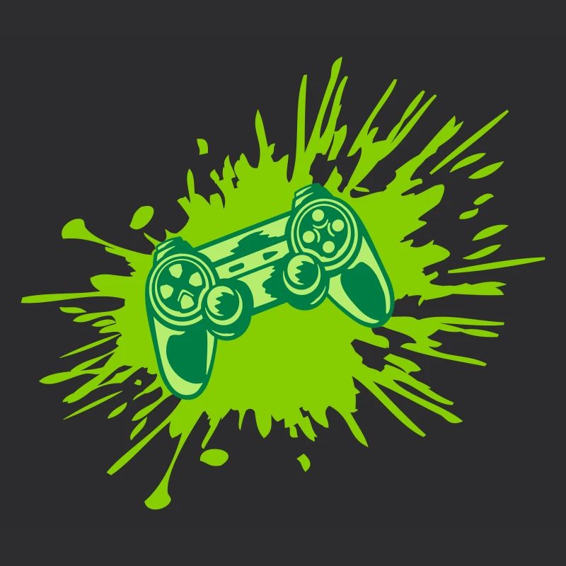 Farbklecks Konsole Retro Controller