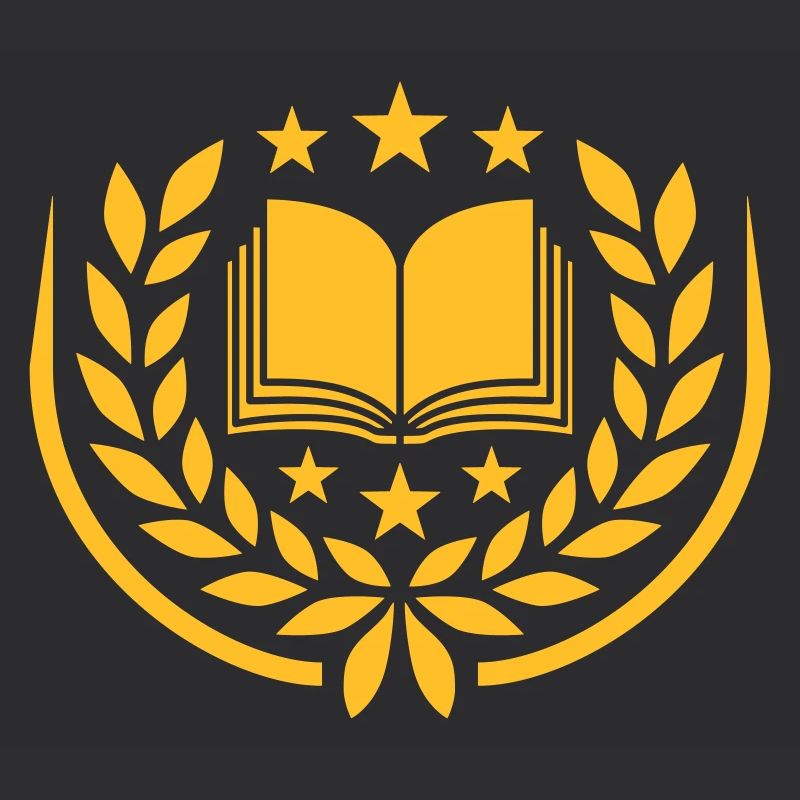 Sterne Lorbeerkranz offenes Buch