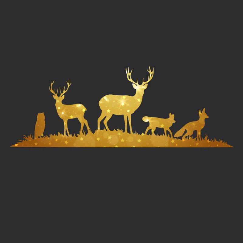 Wald-Silhouette Silhouette Forêt