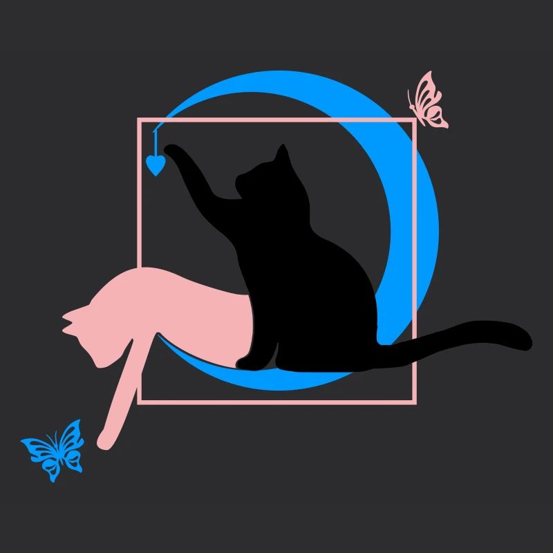 The cat Leonardo Da Vinci style with heart