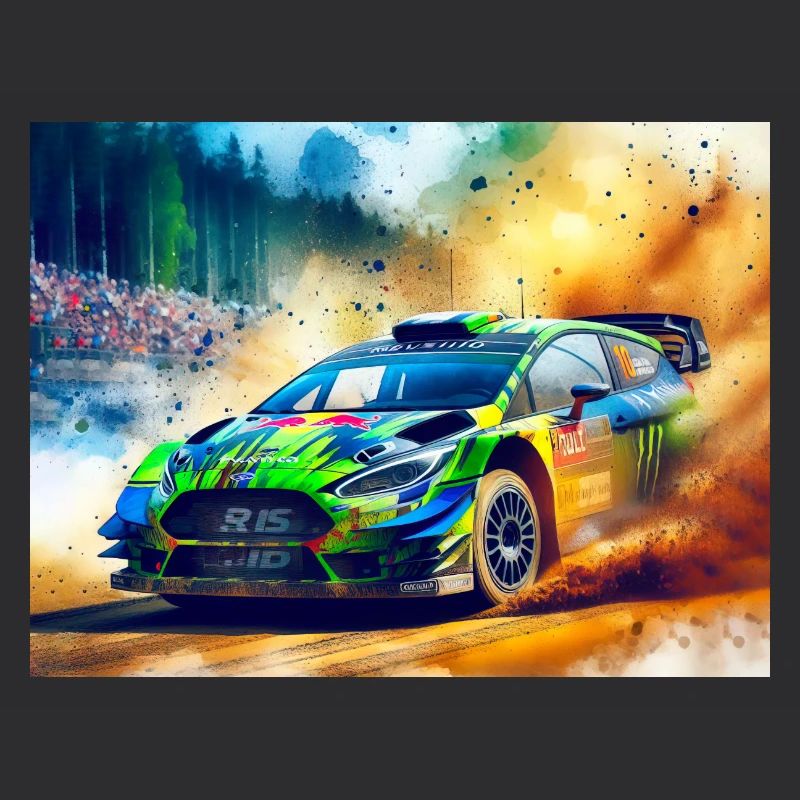Course de voitures de rallye