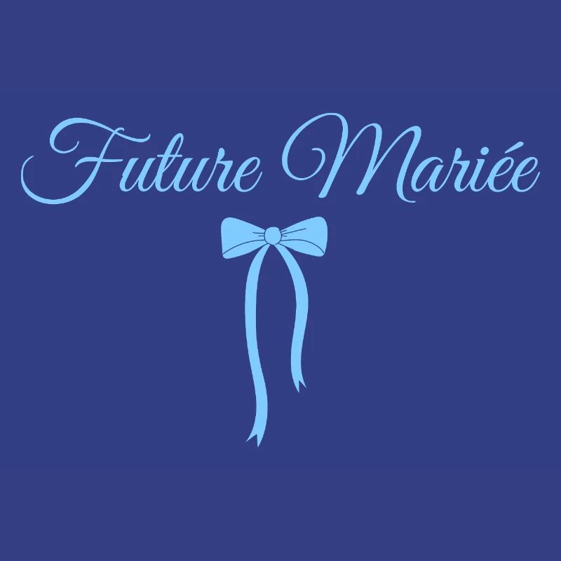 Future mariée noeud bleu