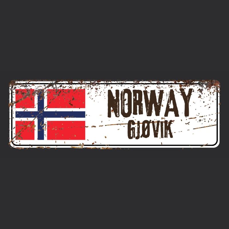 Gjøvik Norvège Drapeau