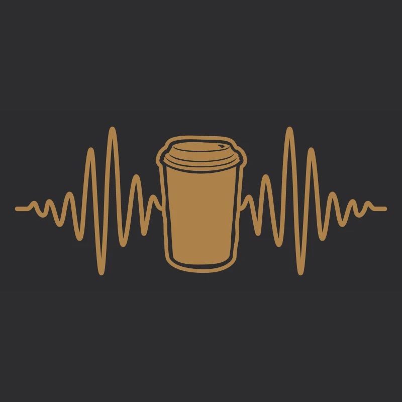 Herzschlag Puls Kaffee Becher