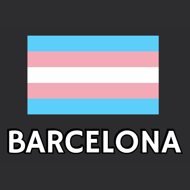 Drapeau de la Trans Pride Barcelone