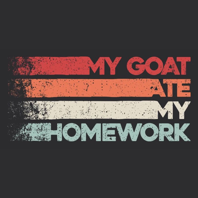 Goat humor – goat eats homework