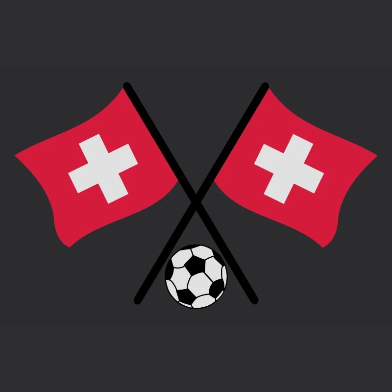 Schweizer Fussball Flagge
