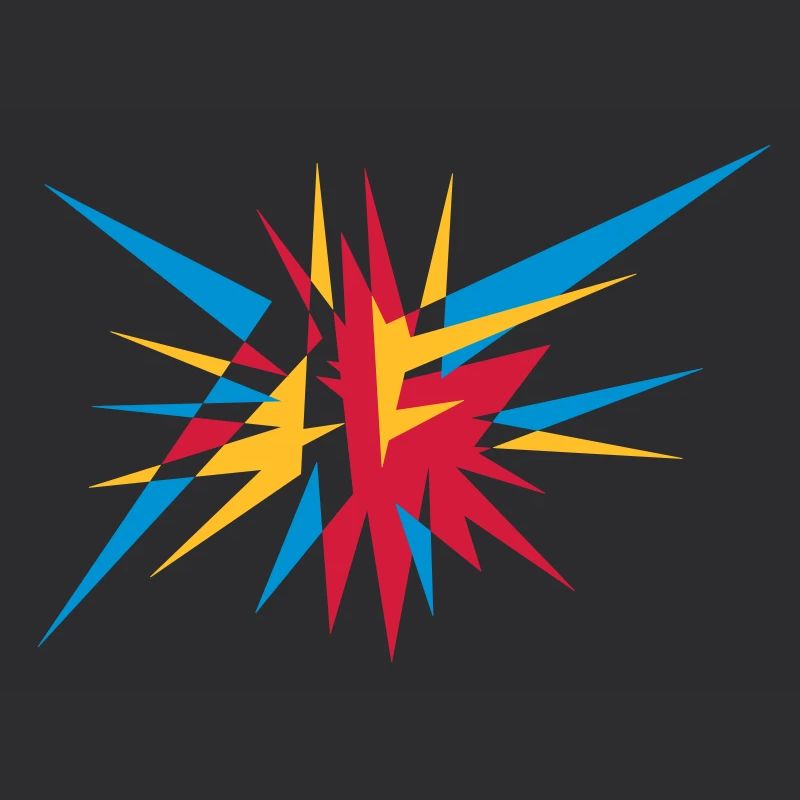 Explosion und Strahlen