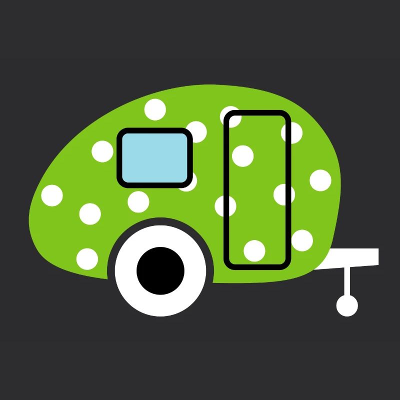 Caravane Caravane Points Verts Camping Oeuf de Pâques