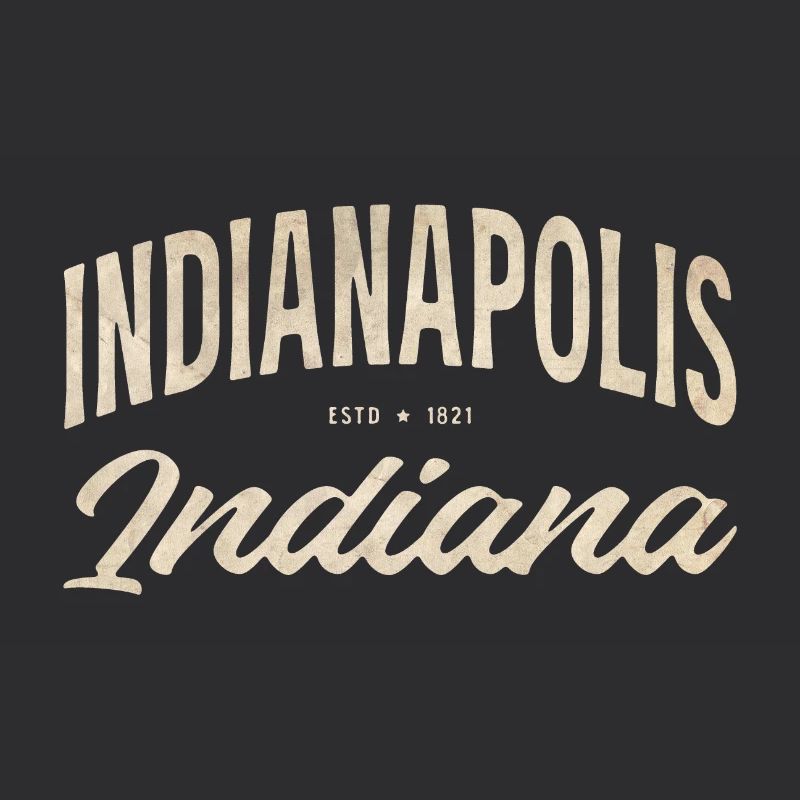 Vintage Indianapolis Script Logo