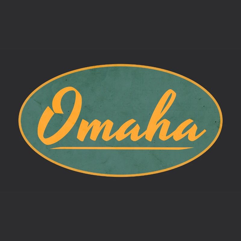 Omaha Vintage Script Emblem