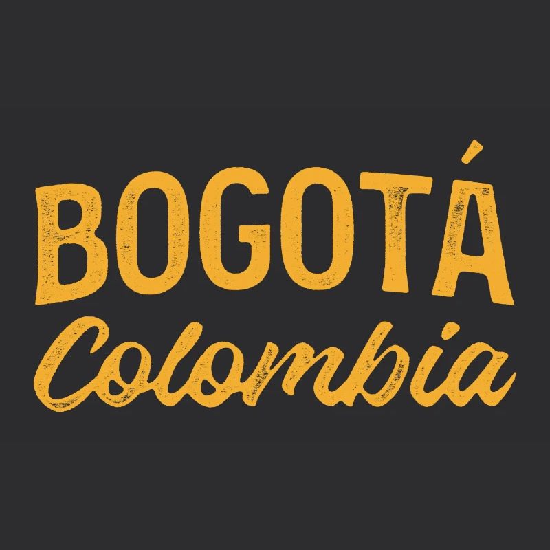Bogotá Colombie Script Logo