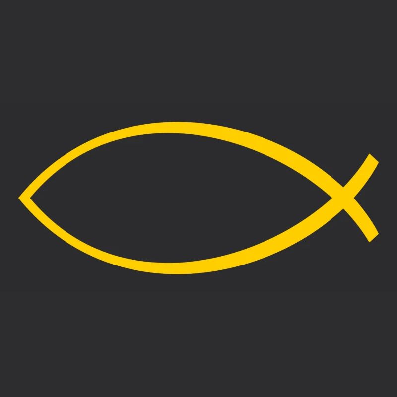 Ichtus poisson jaune
