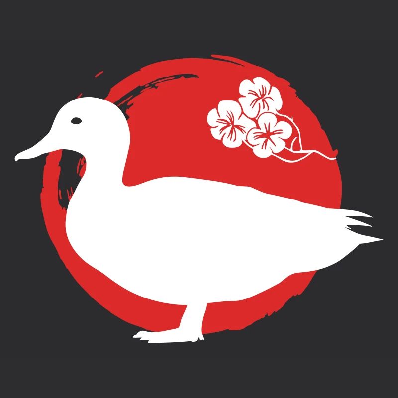 Duck Silhouette Japanese