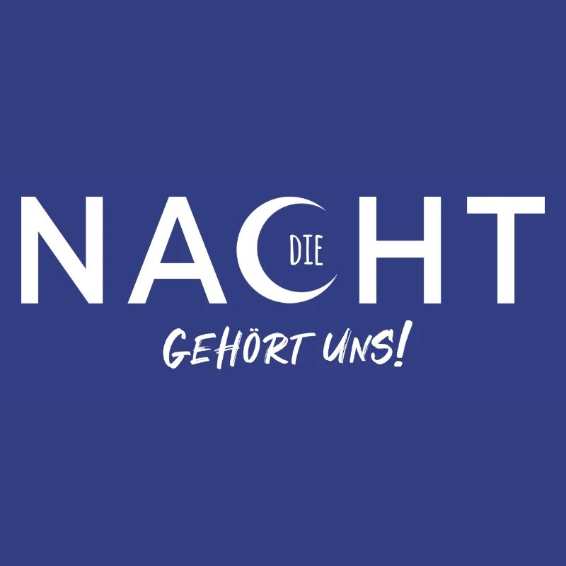 La nuit est à nous - conception vectorielle avec effet de texte