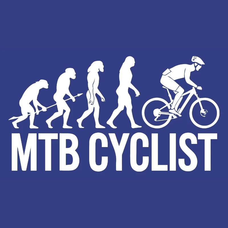 Evolution einer MTB-Radfahrer-Silhouette
