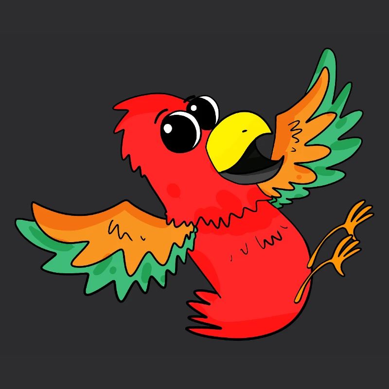 Perroquet Oiseau Coloré Mignon