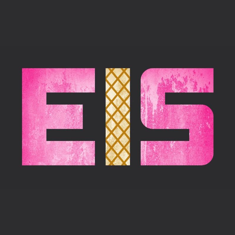 Eis Waffel Eisdiele Eiscreme Eiskrem Sommer pink