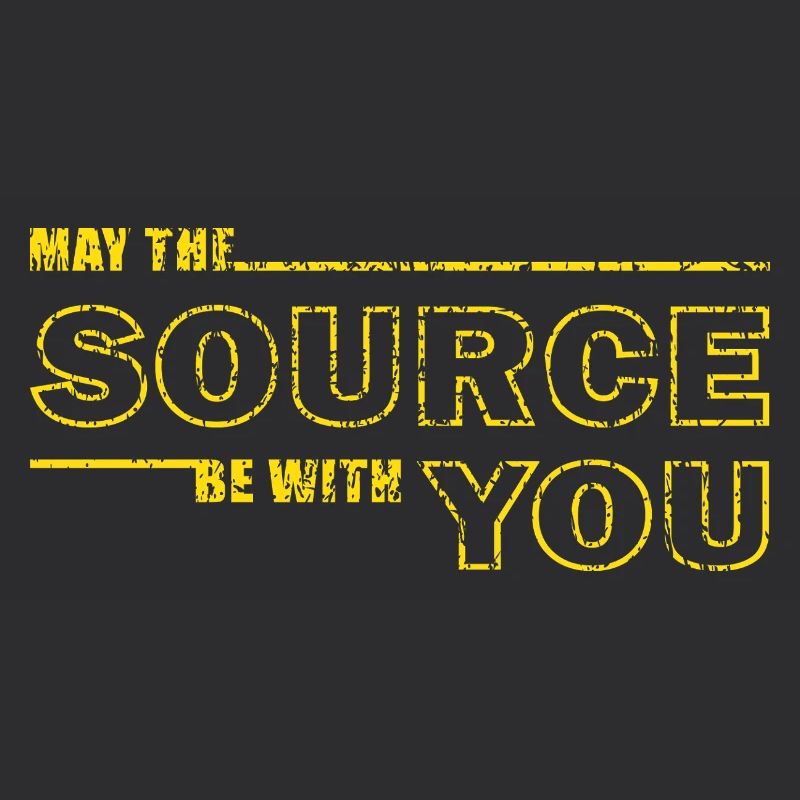 May the Source Be With You – Geek Tee
