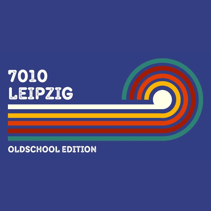 Chemise rétro Leipzig 7010 Code postal Vintage