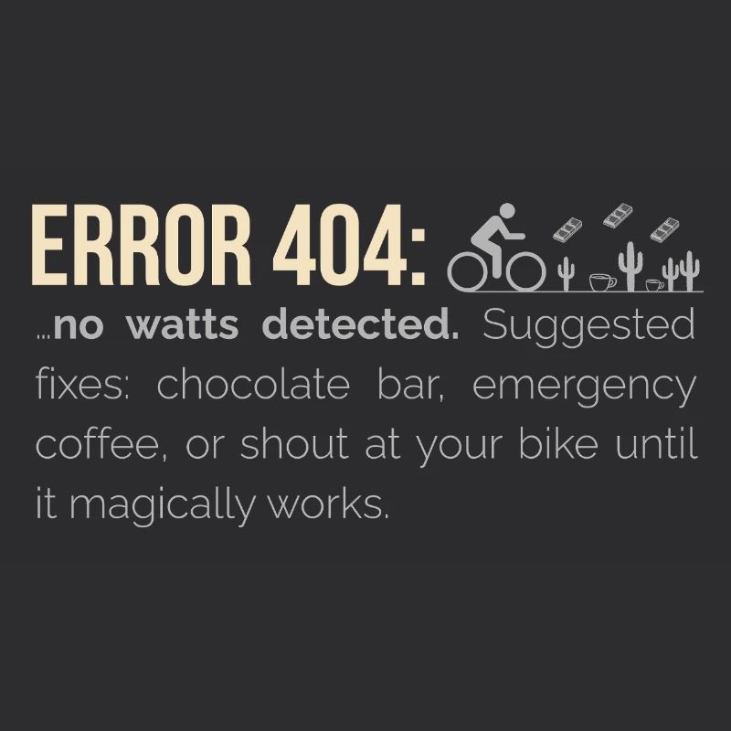 Sweat à capuche cyclable – 404 : Aucun watts détecté