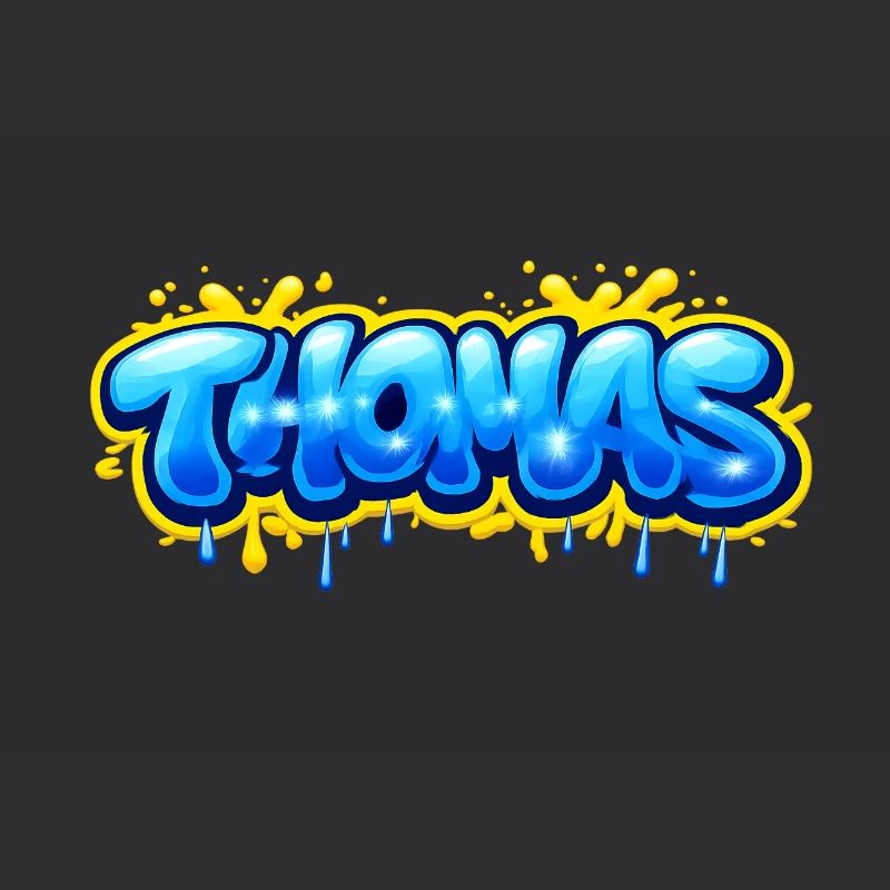THOMAS GRAFFITI NAME FOR PERFECT GIFT PRINTABLE on