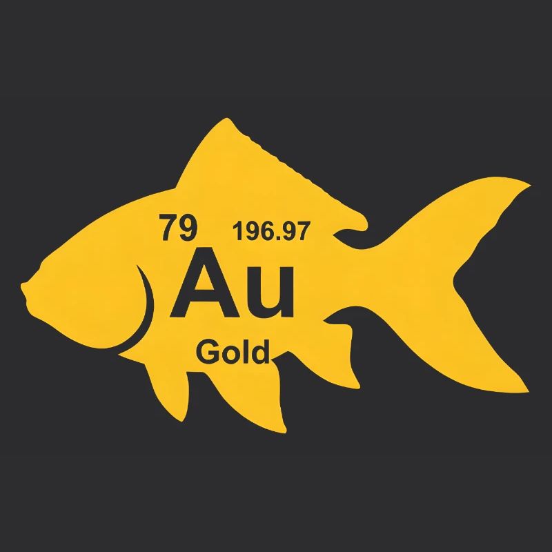 Poisson rouge au Élément Or Amoureux de la Science