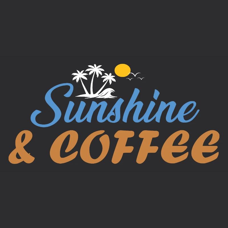 Sunshine & Coffee Strandvibes Sommer Sonne Geschen